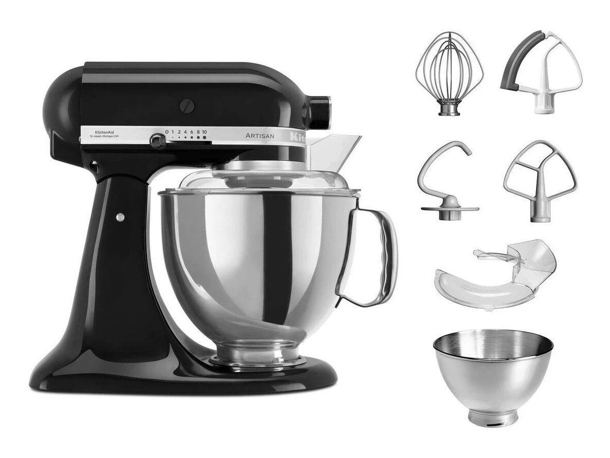 KitchenAid 5KSM175PSBOB Artisan Stand Mixer 4.8L - Onyx Black - Image 2