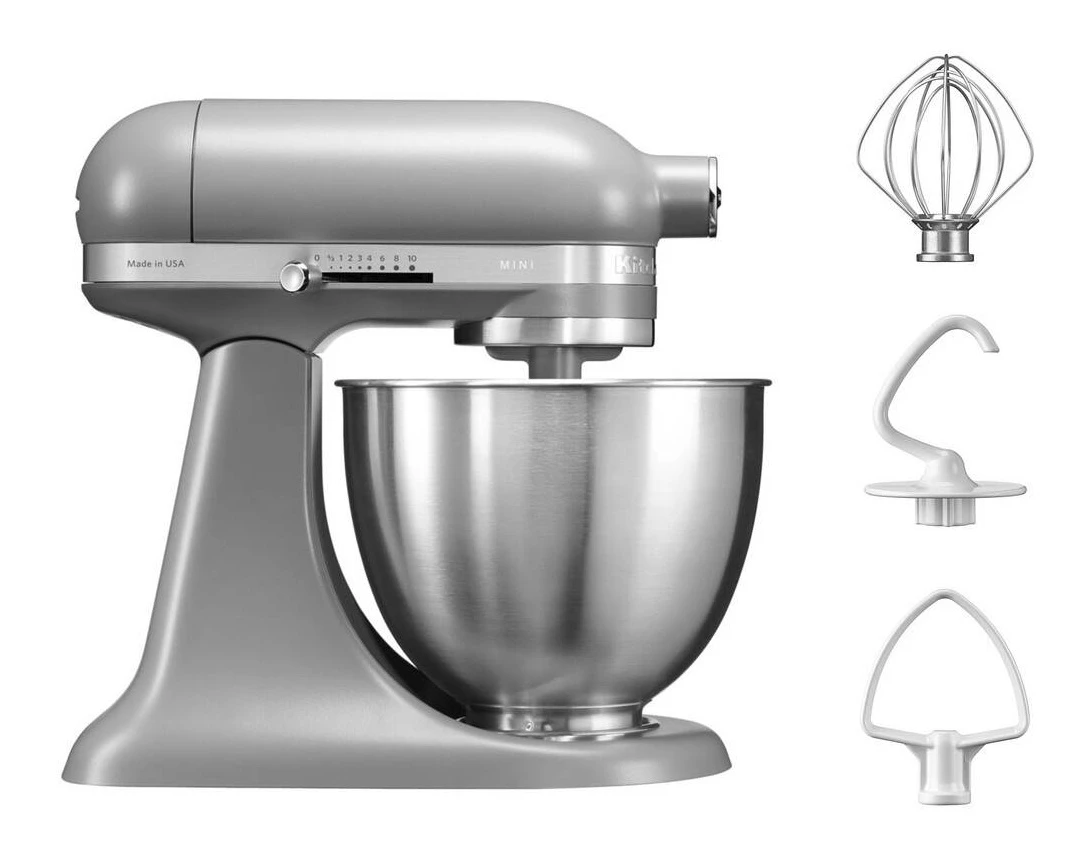 KitchenAid 5KSM3311XBFG 3.3L Mini Stand Mixer - Matte Grey - Image 2