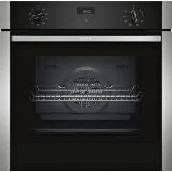Neff B1ACE4HN0B Electric CircoTherm Single Oven - BLACK/STEEL