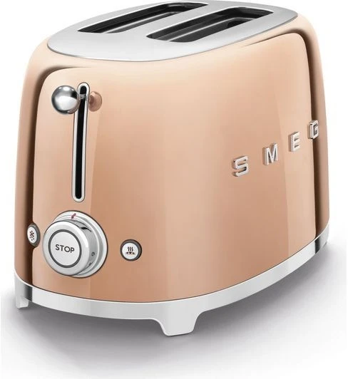 Smeg TSF01RGUK 2 Slice Toaster - Rose Gold