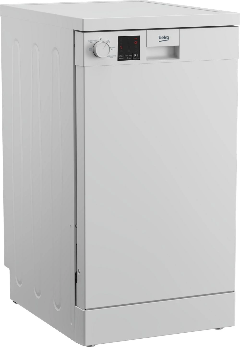 Beko DVS05C20W Slimline Dishwasher - White - Image 2