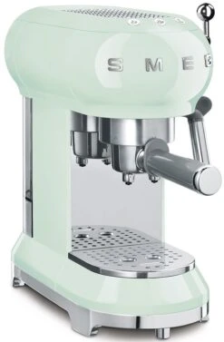 Smeg ECF01PGUK Espresso Coffee Machine - Pastel Green