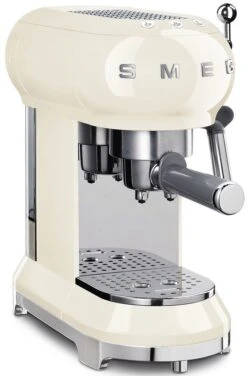 Smeg ECF01CRUK Espresso Coffee Machine - Cream