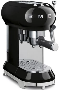 Smeg ECF01BLUK Espresso Coffee Machine - Black