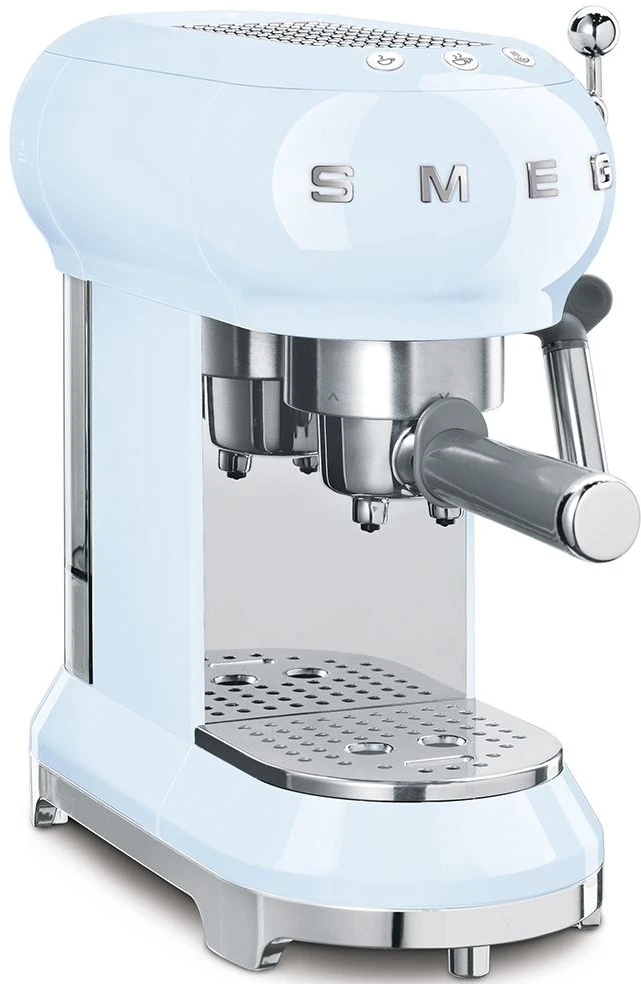 Smeg ECF01PBUK Espresso Coffee Machine - Pastel Blue