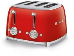 Smeg TSF03RDUK 4 Slice Toaster - Red