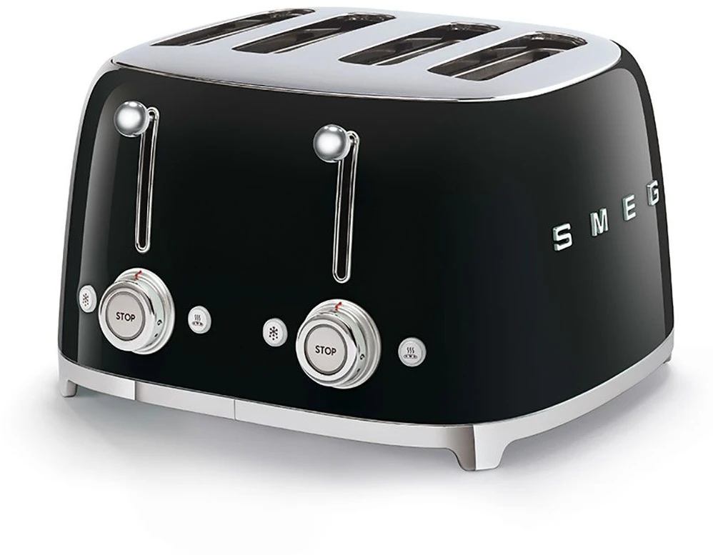 Smeg TSF03BLUK 4 Slice Toaster - Black