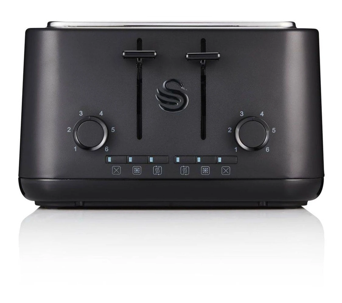 Swan ST34040BLKN Stealth 4 Slot Toaster - Black