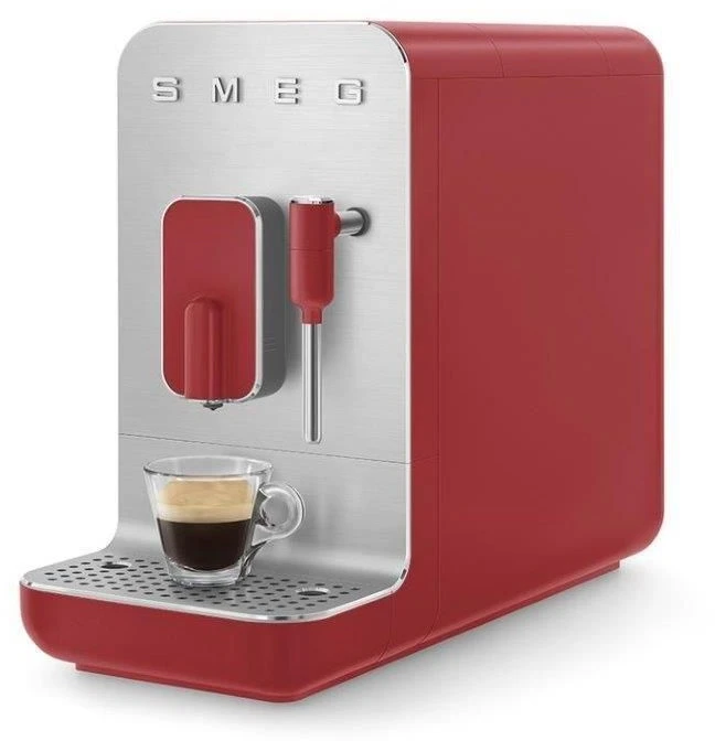 Smeg BCC02RDMUK Bean To Cup Coffee Machine - Matte Red