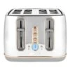 Haden Dorchester 204868 Chrome & Rose Gold 4 Slot Toaster