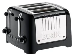 Dualit 4 Slot Toaster Lite - Black Gloss