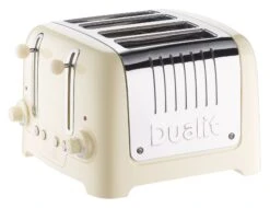 Dualit 4 Slot Toaster Lite - Gloss Cream