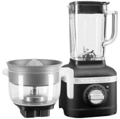 KitchenAid 5KSB4054BBK K400 Blender + Citrus Press - Onyx Black