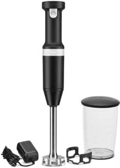KitchenAid 5KHBBV53BBM Cordless Hand Blender - Matte Black