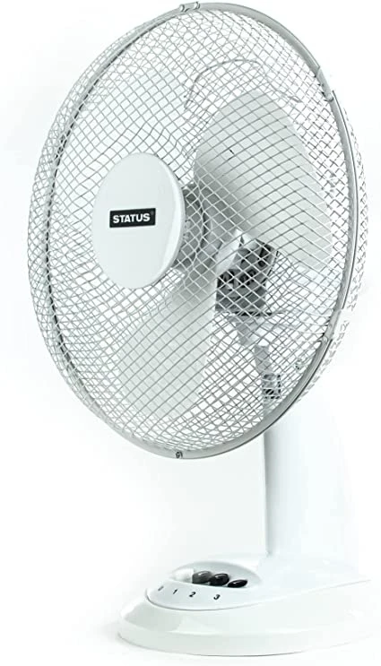 Status 14 Oscillating White Desk Fan - Image 4