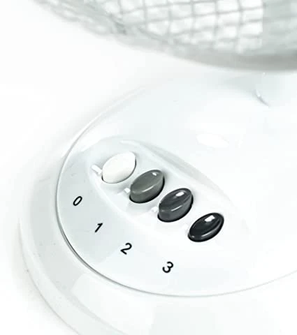 Status 14 Oscillating White Desk Fan - Image 2