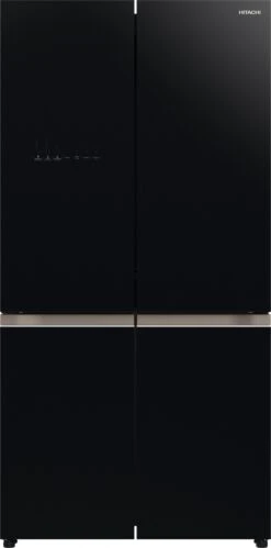 Hitachi R-WB640VGB1 4 Door Fridge Freezer - Black