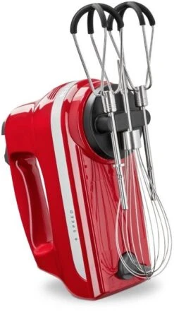 KitchenAid 5KHM6118BER 6 Speed Hand Mixer Flex Edge - Empire Red