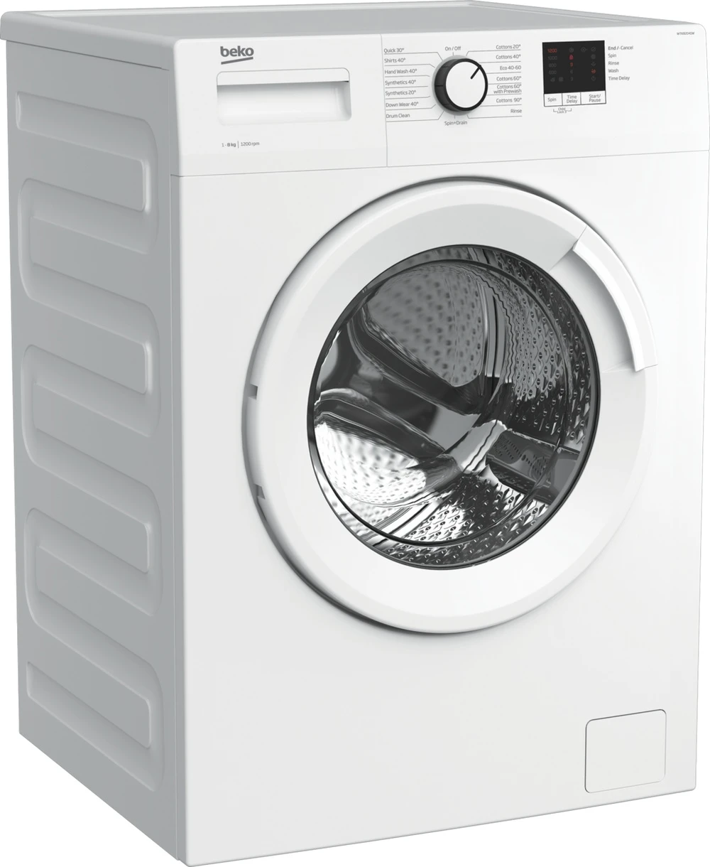 Beko WTK82041W 8kg 1200 Spin Washing Machine With Quick Programme - White