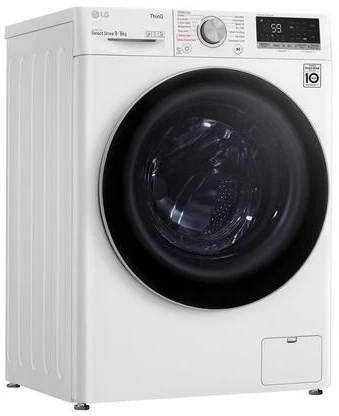 LG FWV696WSE 9kg/6kg 1400 Spin Washer Dryer - White - Image 2