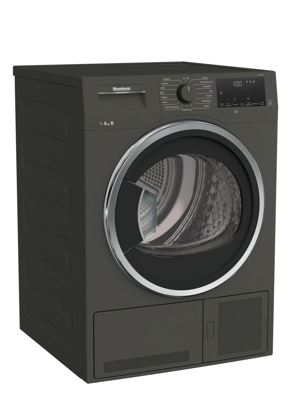 Blomberg LTK38030G 8kg Condenser Tumble Dryer - Graphite - Image 2