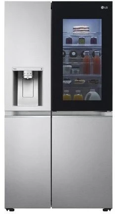 LG GSXV90BSAE Plumbed American Fridge Freezer - Premium Steel - Frost Free