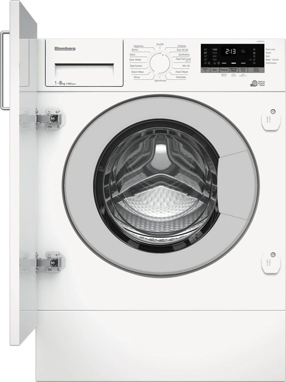 Bosch Blomberg LWI284410 8kg 1400 Spin Integrated Washing Machine With Fast Full Load - White