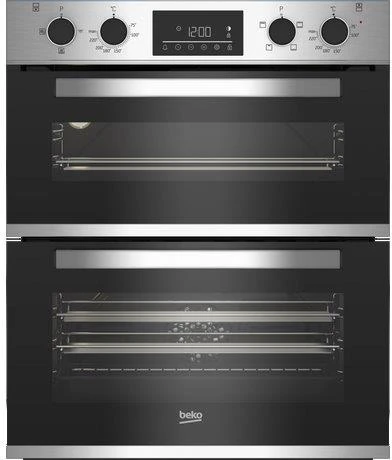 Beko CTFY22309X 59.4cm Built Under Electric Double Oven - Stainless Steel