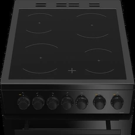 Beko EDVC503B 50cm Electric Double Oven With Ceramic Hob - Black - Image 2