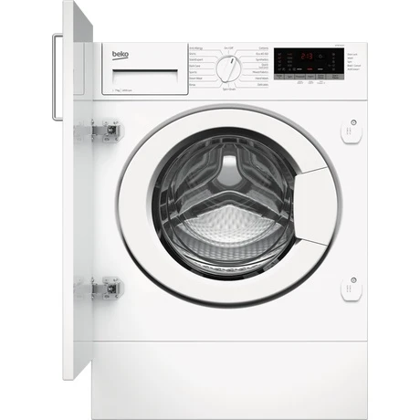Beko WTIK74151F 7kg 1400rpm Integrated RecycledTub Washing Machine - White