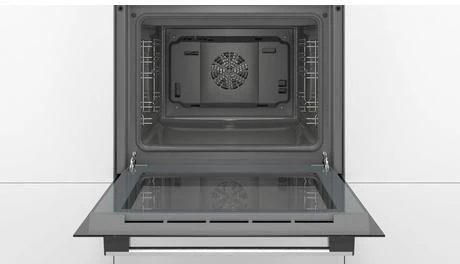 Bosch HHF113BA0B 59.4cm Built In Electric Single Oven With 3D Hot Air - Black - Image 3