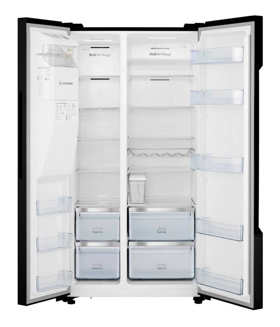 Hisense RS694N4TBF 91cm Frost Free American Style Fridge Freezer - Black - Image 4