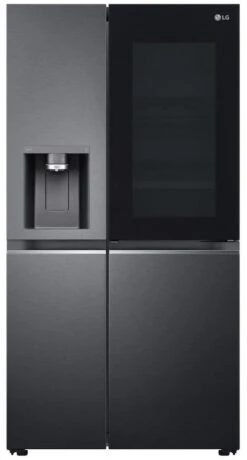 LG GSXV90MCAE Frost Free American Style Fridge Freezer - Matt Black