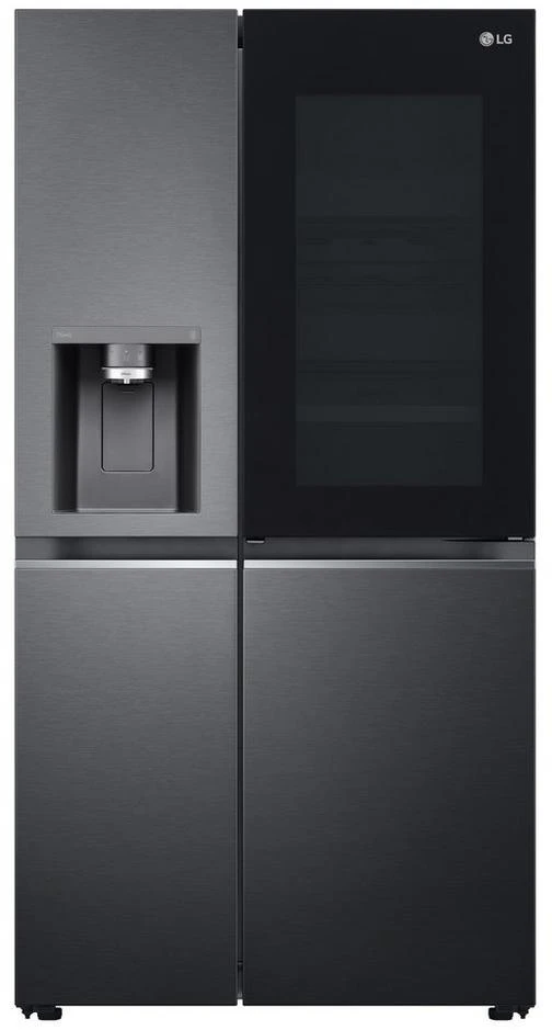 LG GSXV90MCAE Frost Free American Style Fridge Freezer - Matt Black