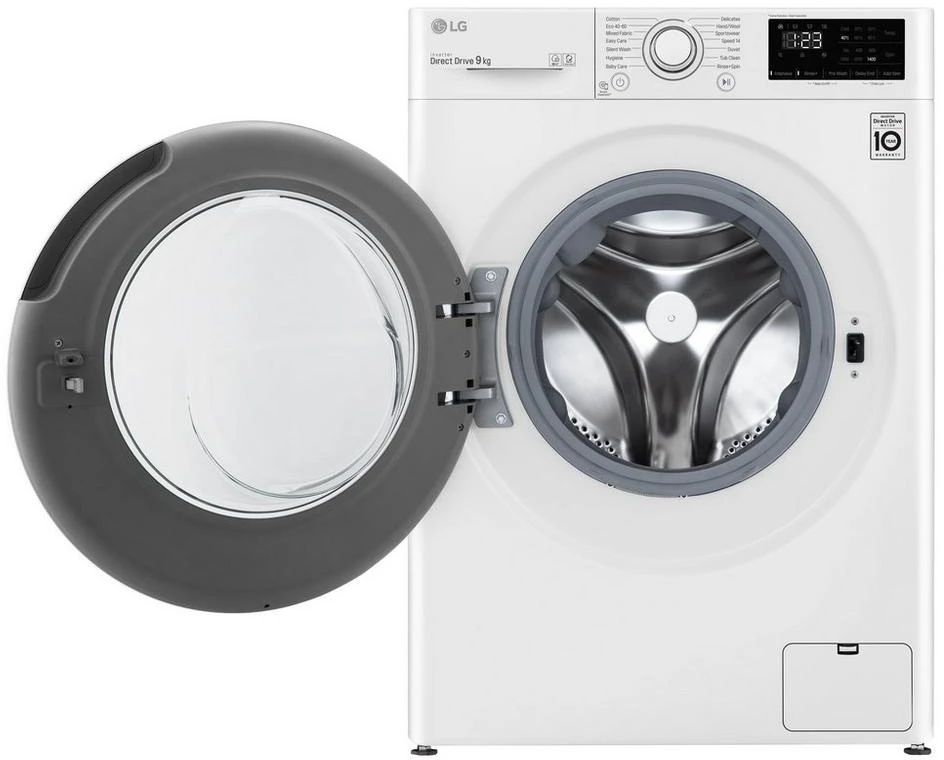LG F4V309WNW 9kg 1400 Spin Washing Machine - White - Image 3