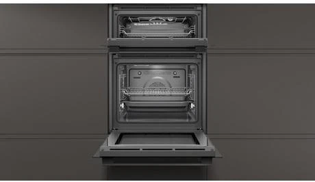 Neff U1ACE2HG0B 59.4cm Built In Electric Double Oven - Black With Graphite Trim - Image 4