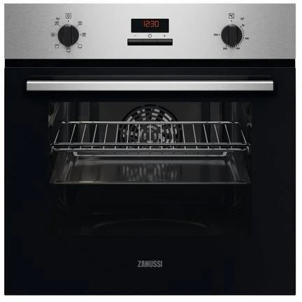 Zanussi ZOHXC2X2 59.4cm Built In Electric Single Oven - Anti-Fingerprint Stainless Steel