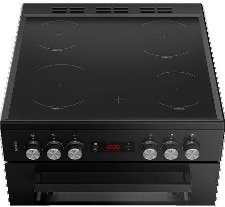 Beko EDC634K 60cm Double Oven Electric Cooker - Black - Image 2