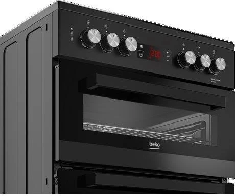 Beko EDC634K 60cm Double Oven Electric Cooker - Black - Image 4