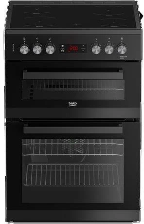 Beko EDC634K 60cm Double Oven Electric Cooker - Black