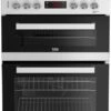 BEKO EDC634W 60cm Double Oven Electric Cooker - White
