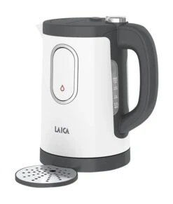Laica KJ2001W Dual Flo 1.5L Kettle With One-Cup Fast Boil Dispense - White