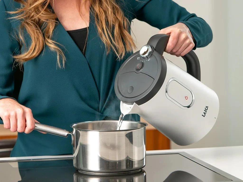 Laica KJ2001W Dual Flo 1.5L Kettle With One-Cup Fast Boil Dispense - White - Image 4