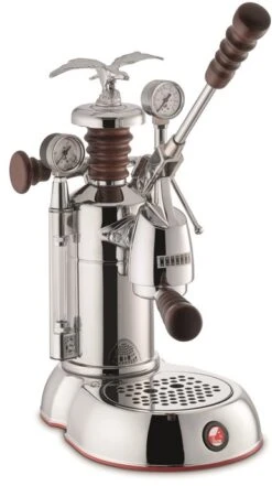 La Pavoni LPLESA01UK Esperto Abile Lever Coffee Machine Stainless Steel And Wood