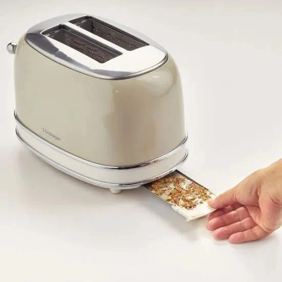 Ariete AR5513 Vintage 2 Slice Toaster - Cream - Image 3