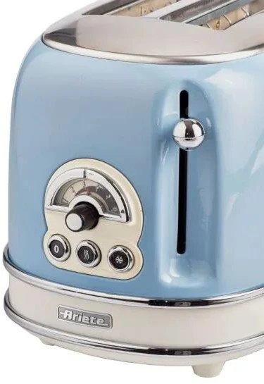 Ariete AR5515 Vintage 2 Slice Toaster - Blue - Image 2