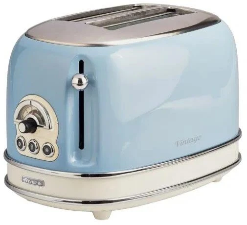 Ariete AR5515 Vintage 2 Slice Toaster - Blue