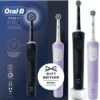 Oral B Vitality Pro Electric Toothbrush - Black & Purple Duo