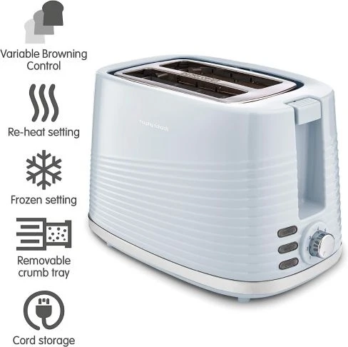 Morphy Richards 220030ARG Dune 2 Slice Toaster - Cornflower Blue - Image 2